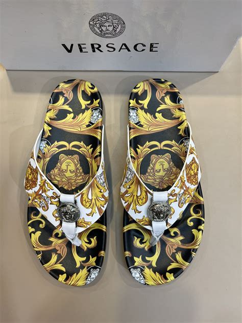 versace designer slippers.